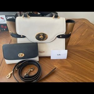Coach handbag and matching wallet